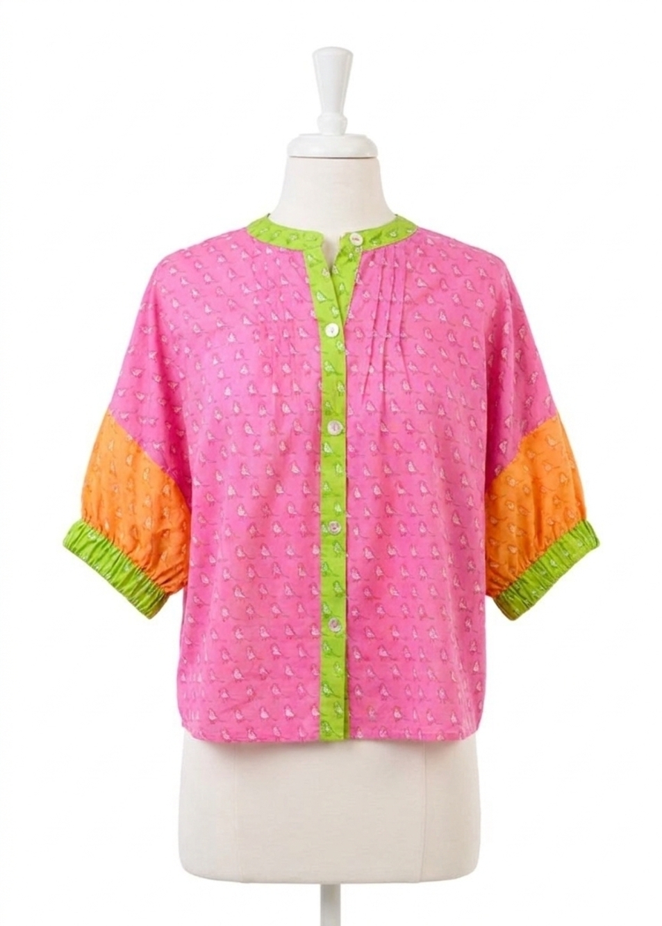NEW IVY JANE sweet songs button down shirt in multi